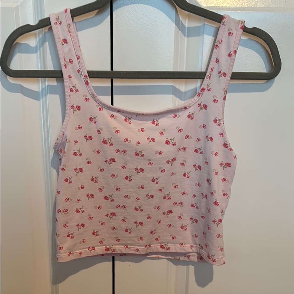 Floral Pink Women's Tank Top